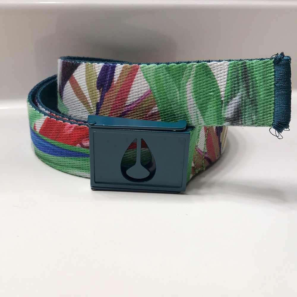 Nixon Polyester Belt - “Spy” Floral Colored - XS/S